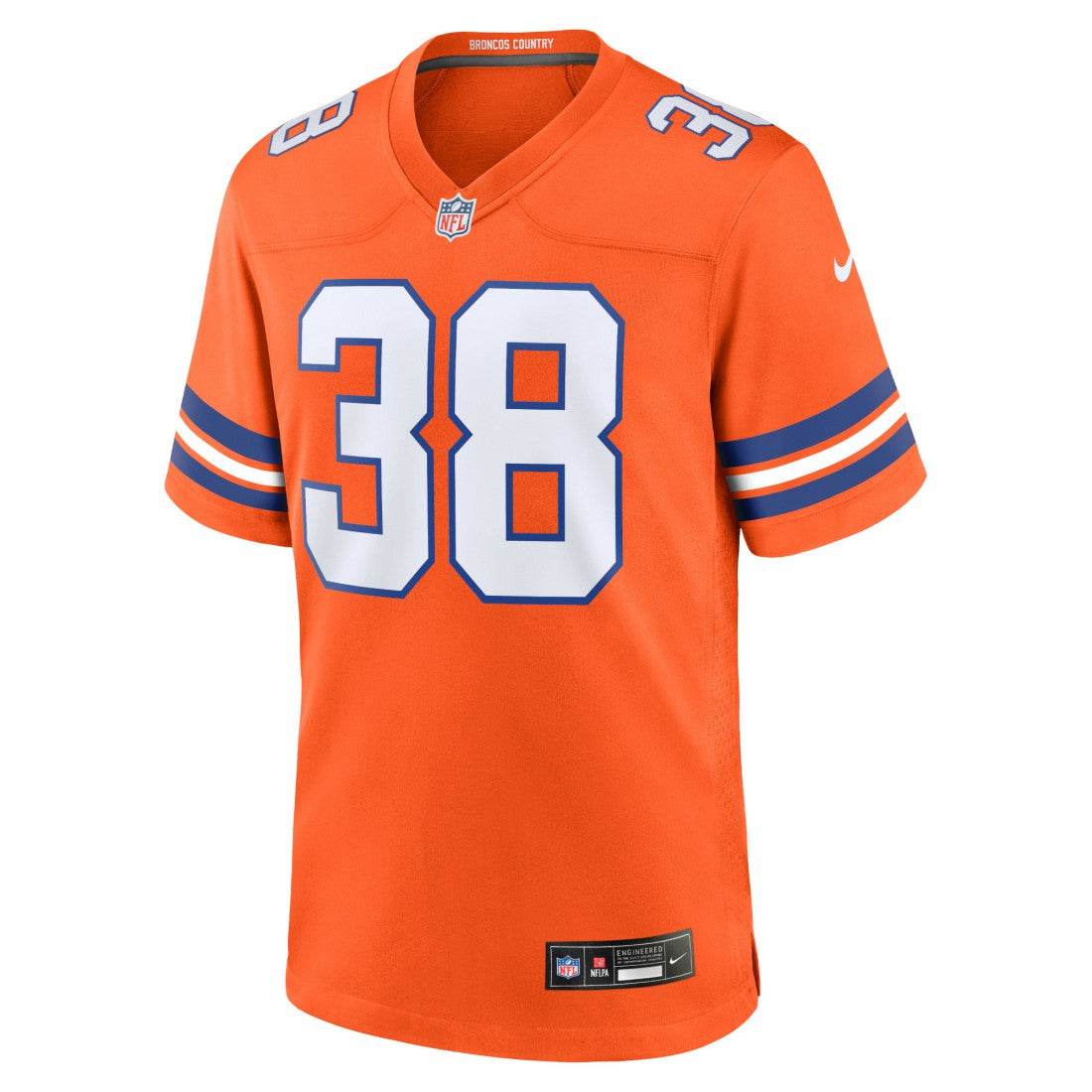 Denver Broncos Nike Jaleel McLaughlin  Mile High Collection 1977 Throwback Player Game Jersey