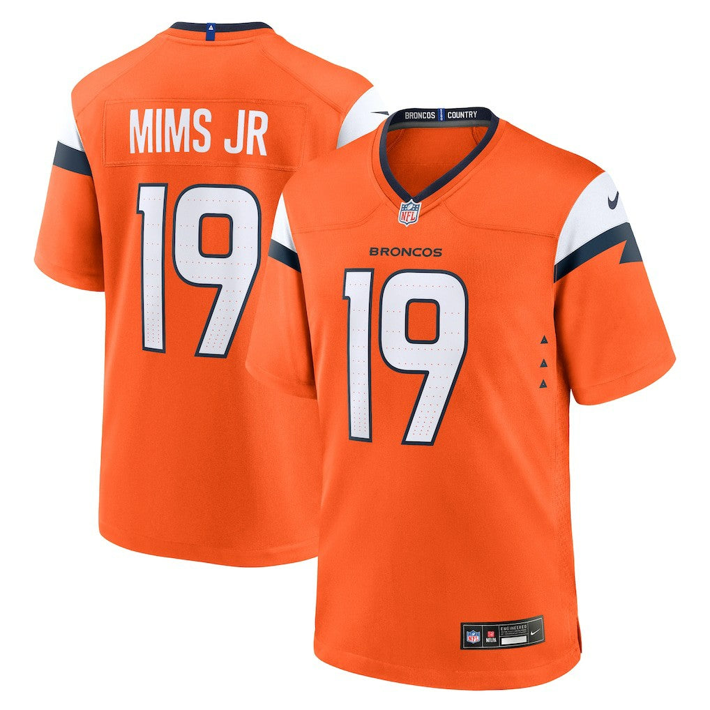 Denver Broncos Nike Marvin Mims Jr  Team Game Jersey