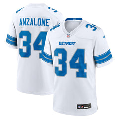 Detroit Lions Nike Alex Anzalone  White Game Jersey
