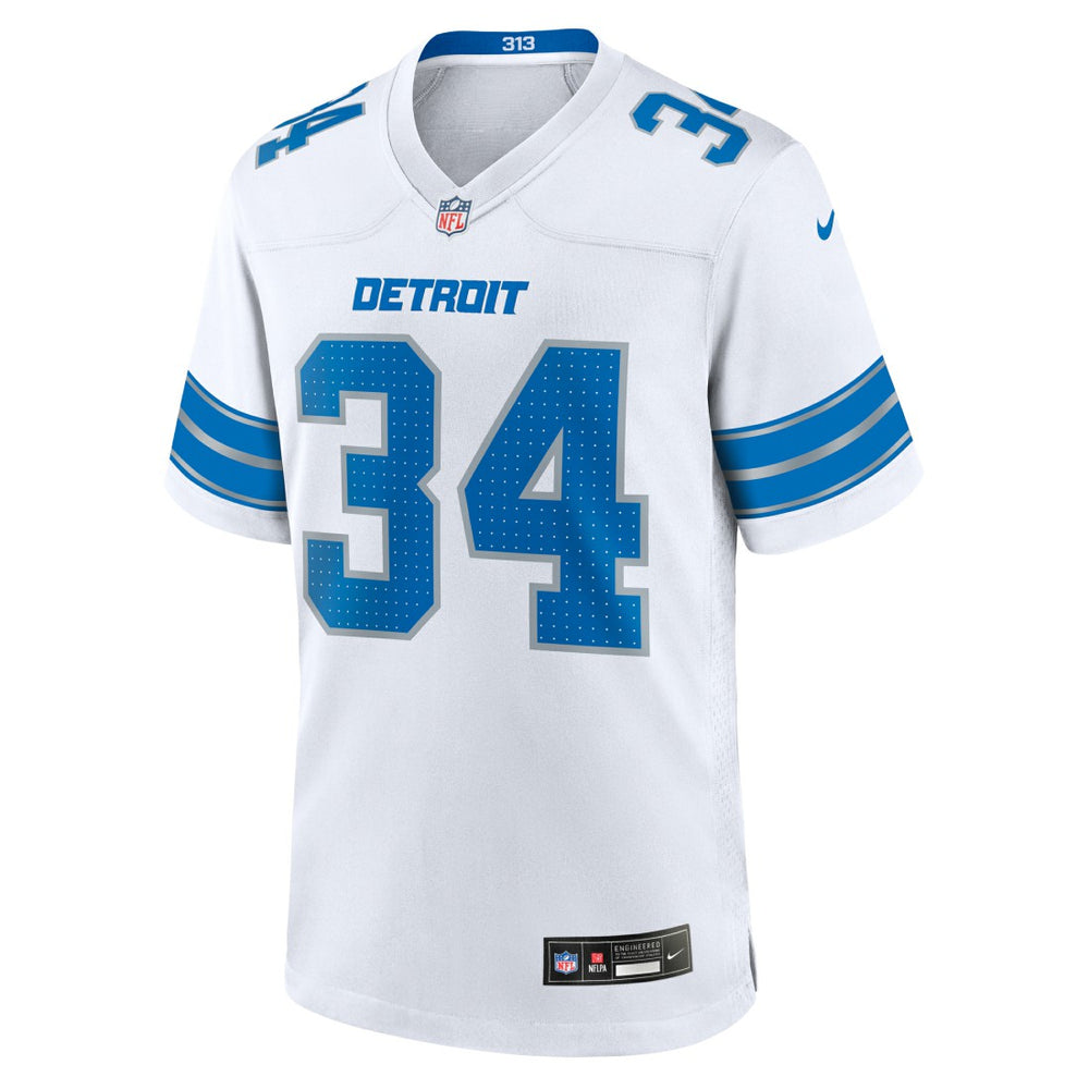 Detroit Lions Nike Alex Anzalone  White Game Jersey