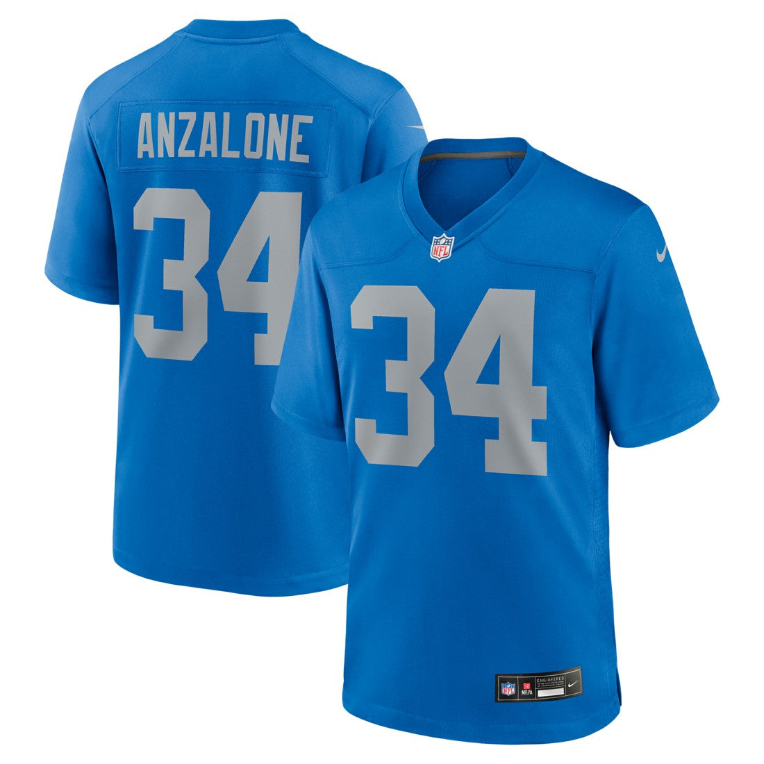 Detroit Lions Nike Alex Anzalone  Alternate Game Jersey