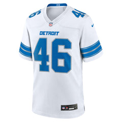 Detroit Lions Nike Jack Campbell  White Game Jersey