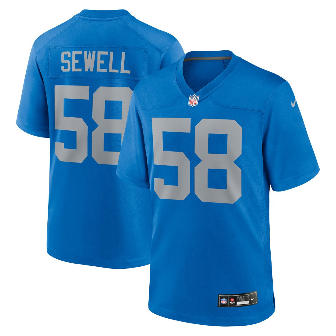 Detroit Lions Nike Penei Sewell  Alternate Game Jersey