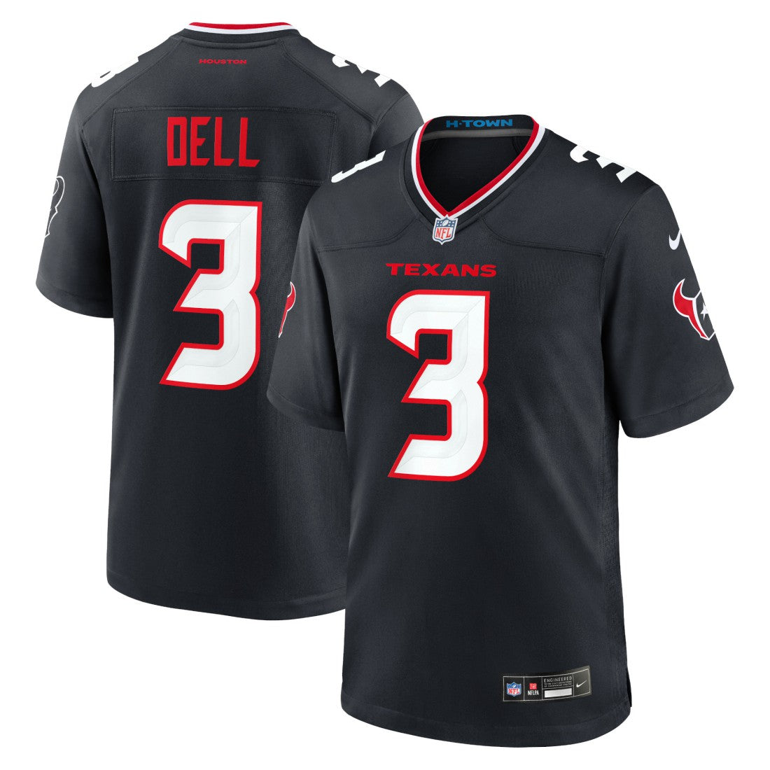 Houston Texans Nike Tank Dell  Game Jersey