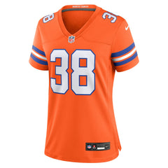 Denver Broncos Nike Jaleel McLaughlin  Women's Mile High Collection 1977 Throwback Player Game Jersey