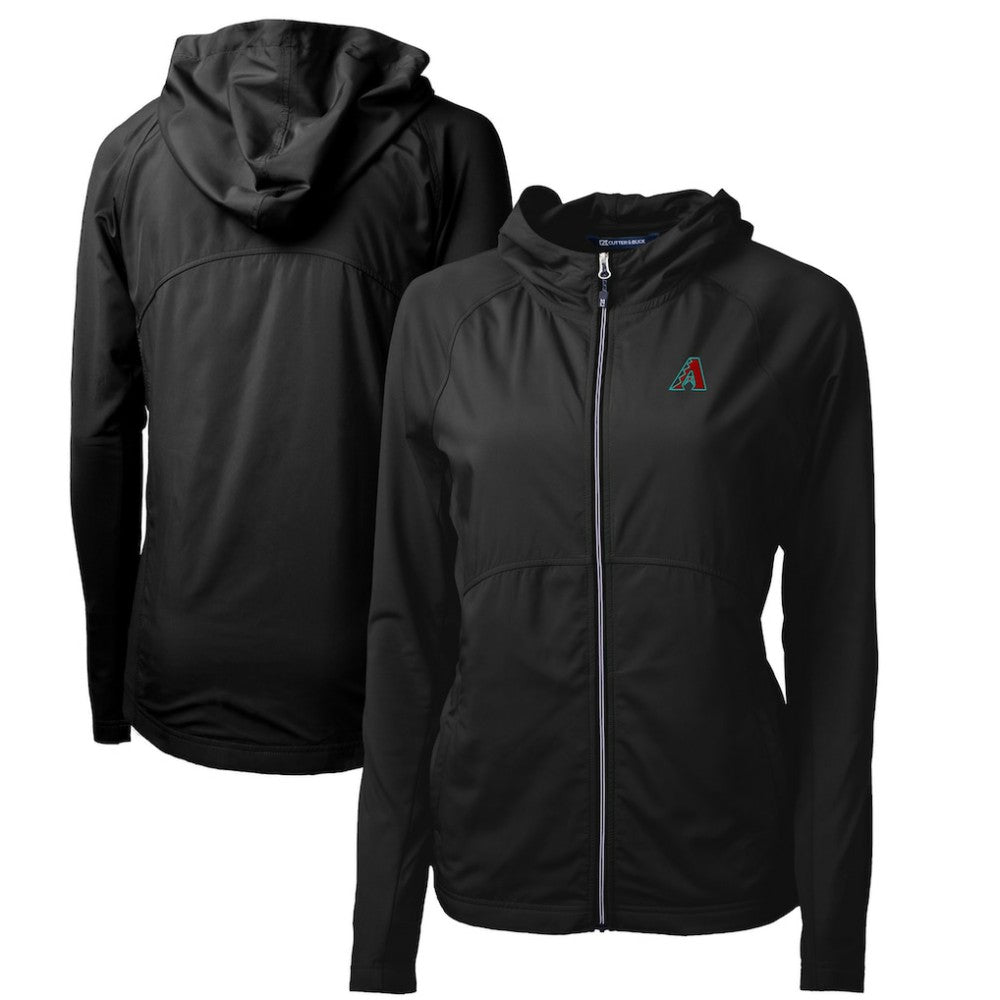 Arizona Diamondbacks Cutter & Buck Women's Adapt Eco Knit Hybrid Recycled Full-Zip Hoodie | MLB On Sale