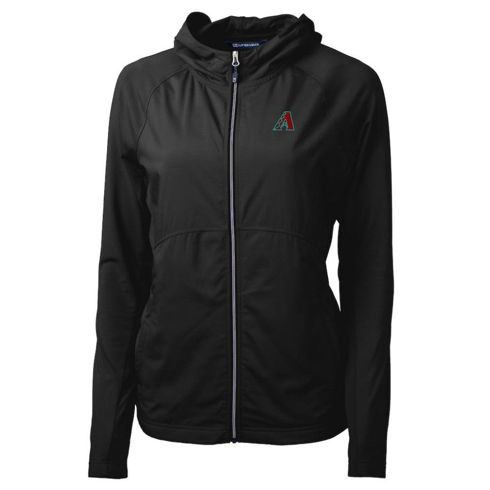 Arizona Diamondbacks Cutter & Buck Women's Adapt Eco Knit Hybrid Recycled Full-Zip Hoodie | MLB On Sale