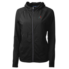 Arizona Diamondbacks Cutter & Buck Women's Adapt Eco Knit Hybrid Recycled Full-Zip Hoodie | MLB On Sale