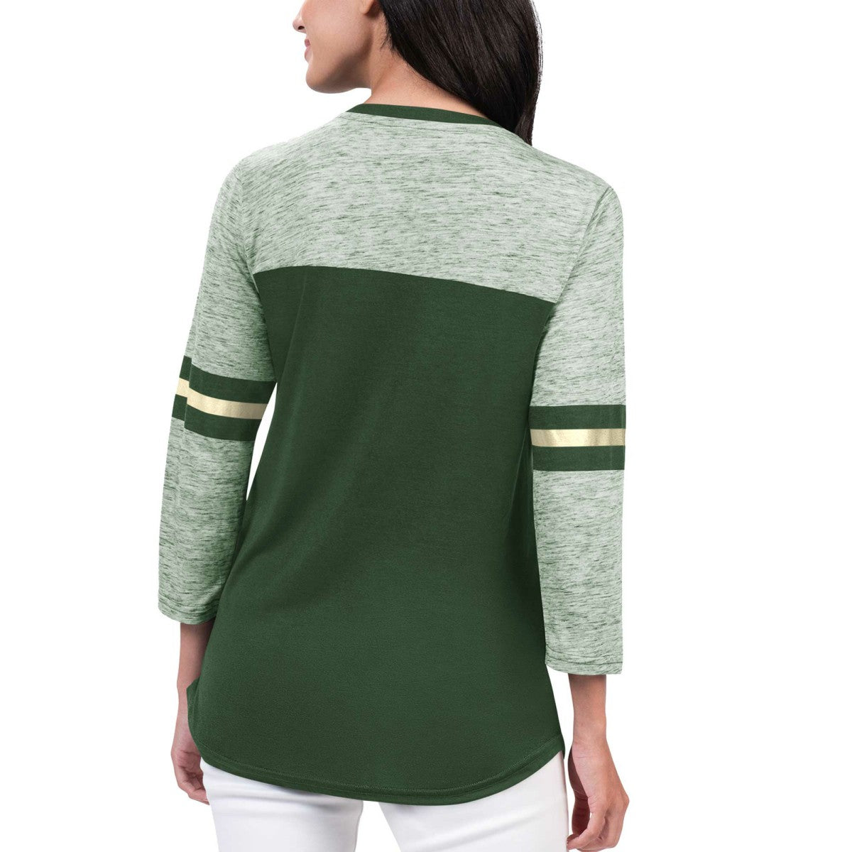 Milwaukee Bucks G-III 4Her by Carl Banks Women's Play the Game 3/4-Sleeve T-Shirt On Sale