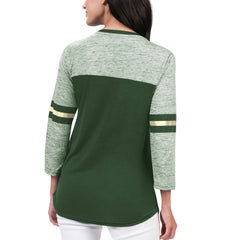 Milwaukee Bucks G-III 4Her by Carl Banks Women's Play the Game 3/4-Sleeve T-Shirt On Sale