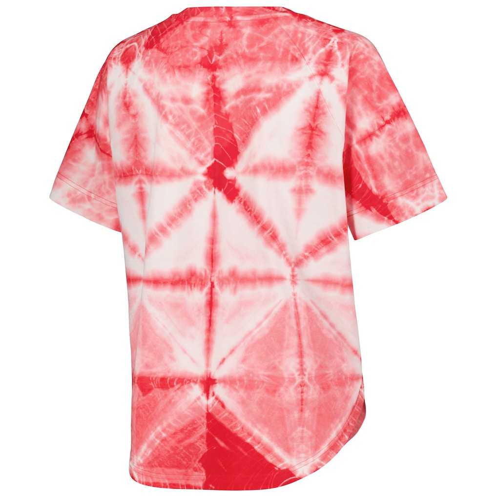 Chicago Bulls G-III 4Her by Carl Banks Women's Tournament Raglan Oversized Tie-Dye V-Neck T-Shirt sale Discount