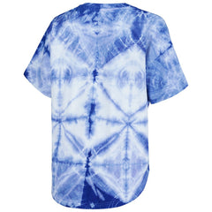 Golden State Warriors G-III 4Her by Carl Banks Women's Tournament Raglan Oversized Tie-Dye V-Neck T-Shirt sale Online