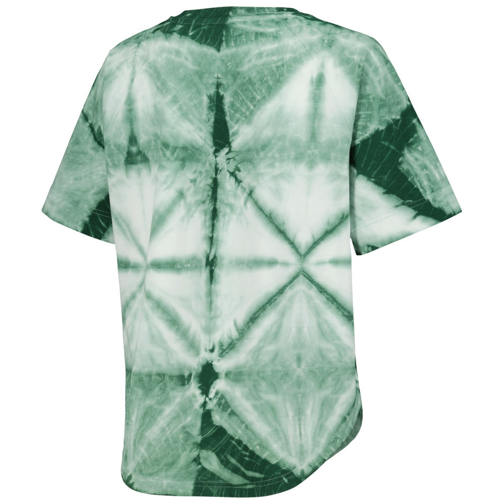 Milwaukee Bucks G-III 4Her by Carl Banks Women's Tournament Raglan Oversized Tie-Dye V-Neck T-Shirt On Sale
