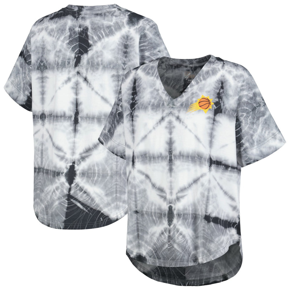 Phoenix Suns G-III 4Her by Carl Banks Women's Tournament Raglan Oversized Tie-Dye V-Neck T-Shirt Discount