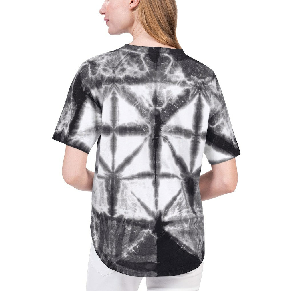 Brooklyn Nets G-III 4Her by Carl Banks Women's Tournament Raglan Oversized Tie-Dye V-Neck T-Shirt Online