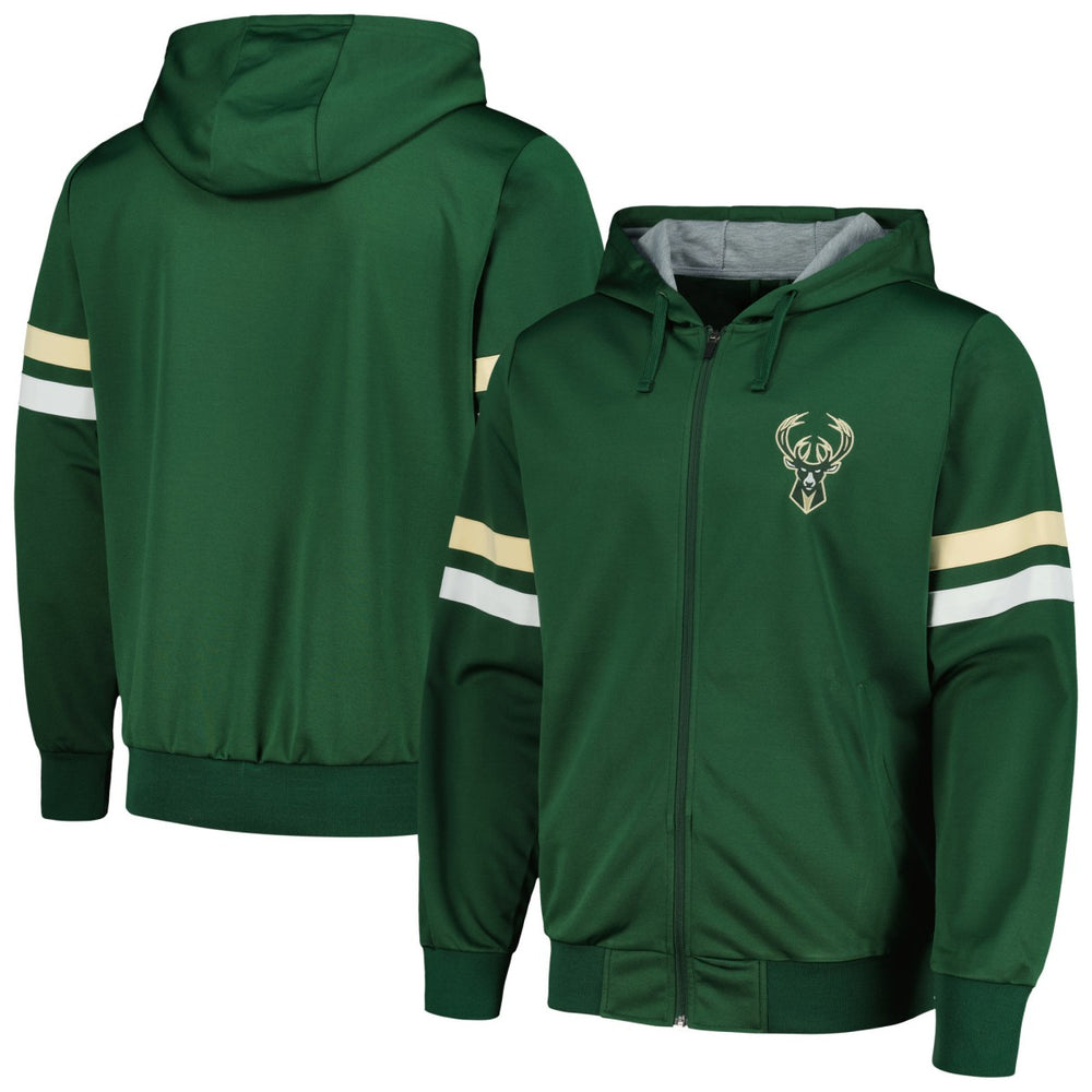 Milwaukee Bucks G-III Sports by Carl Banks Contender Full-Zip Hoodie Jacket On Sale