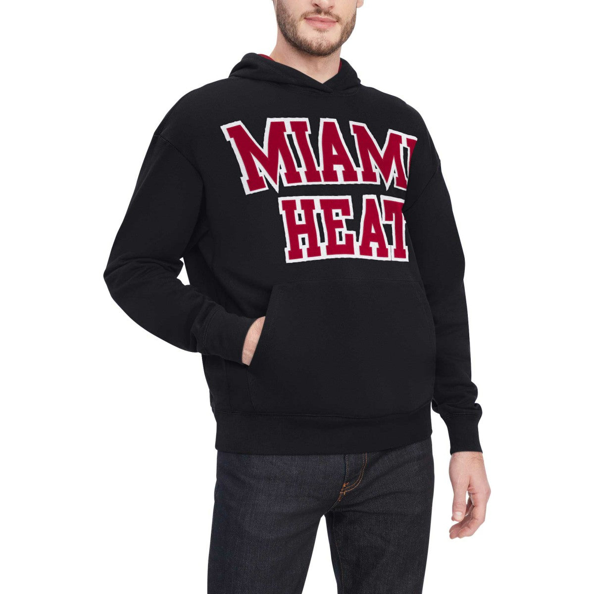 Miami Heat Tommy Jeans Greyson Pullover Hoodie For Sale