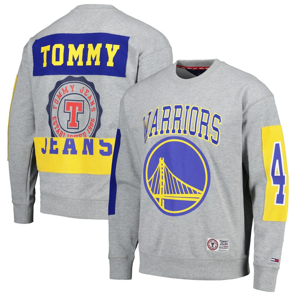 Golden State Warriors Tommy Jeans Hayes Crew Neck Pullover Sweatshirt sale Online
