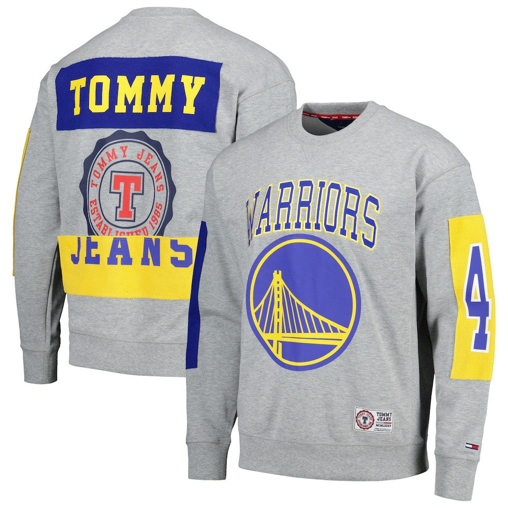 Golden State Warriors Tommy Jeans Hayes Crew Neck Pullover Sweatshirt sale Online
