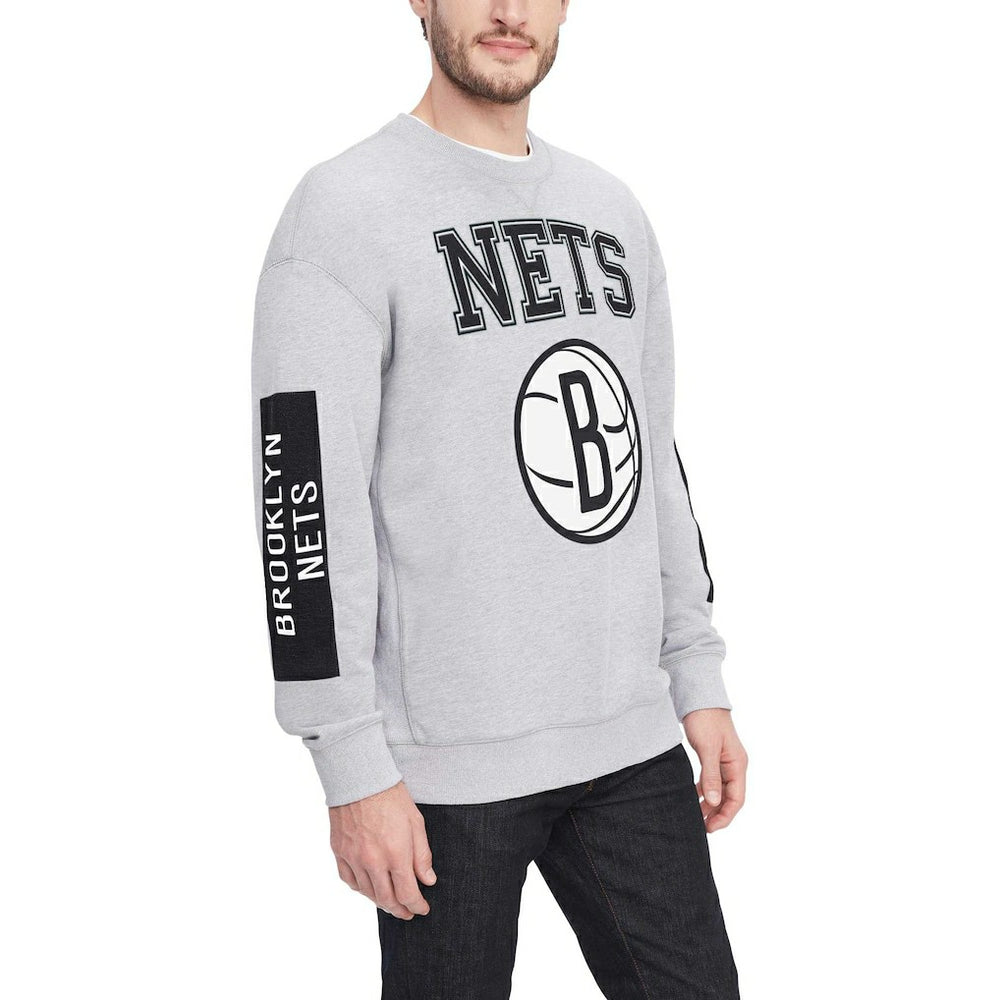 Brooklyn Nets Tommy Jeans Hayes Crew Neck Pullover Sweatshirt On Sale