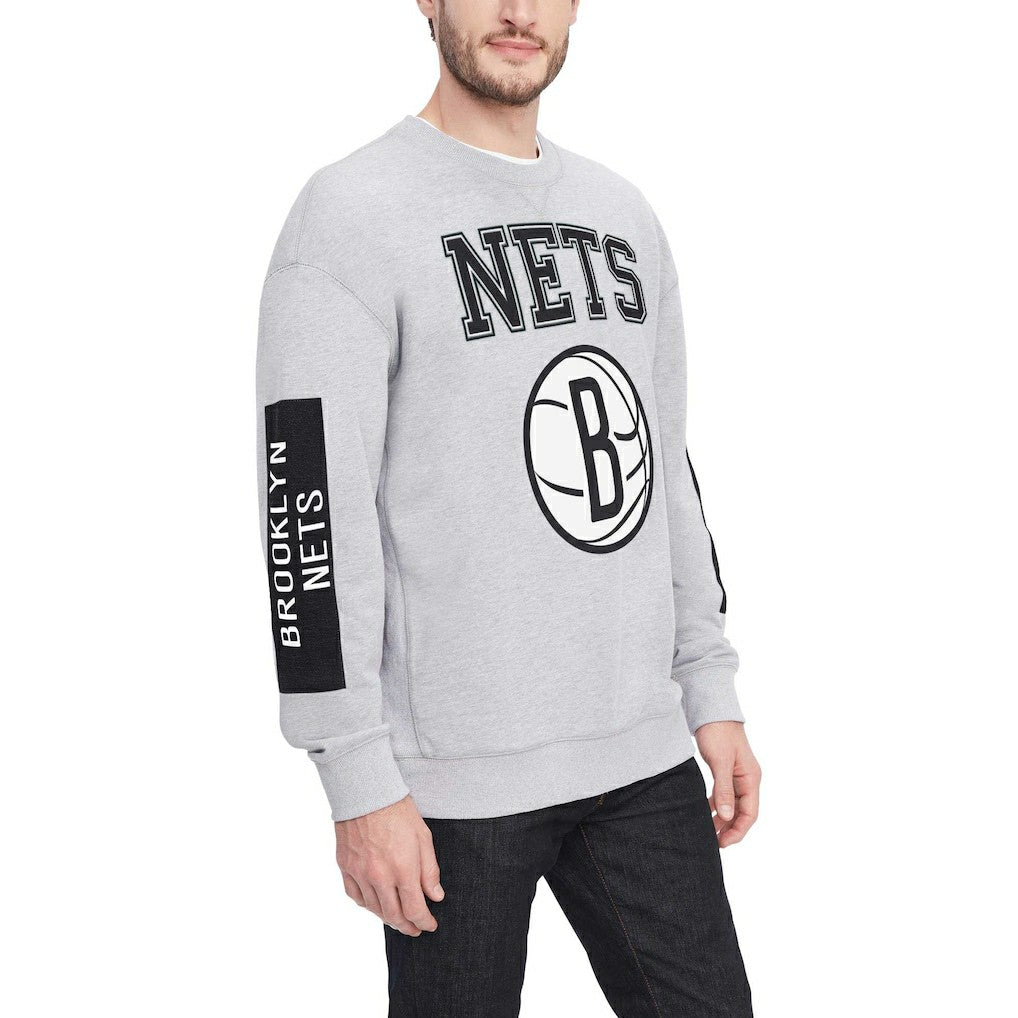 Brooklyn Nets Tommy Jeans Hayes Crew Neck Pullover Sweatshirt On Sale