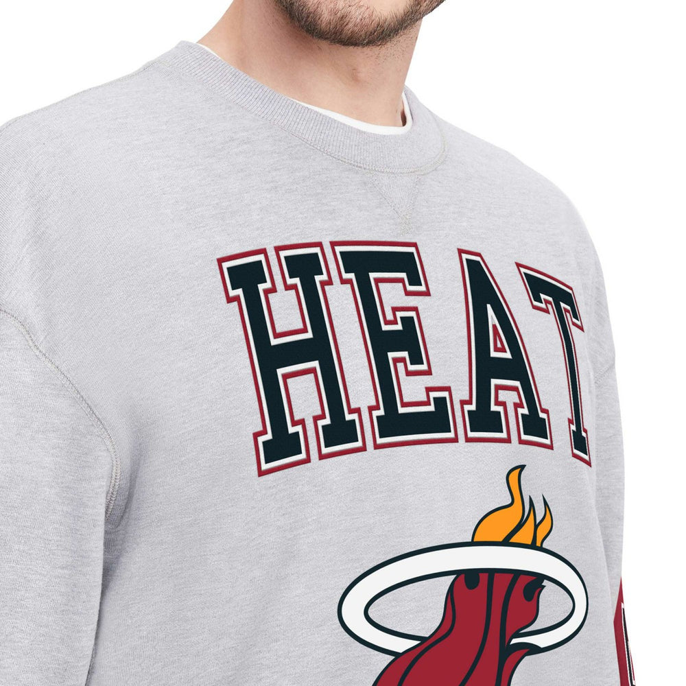 Miami Heat Tommy Jeans Hayes Crew Neck Pullover Sweatshirt New