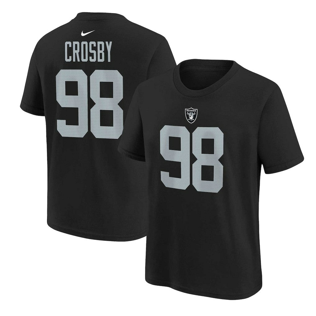 Las Vegas Raiders Nike Maxx Crosby  Youth Player Name & Number T-Shirt