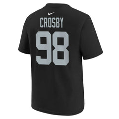 Las Vegas Raiders Nike Maxx Crosby  Youth Player Name & Number T-Shirt