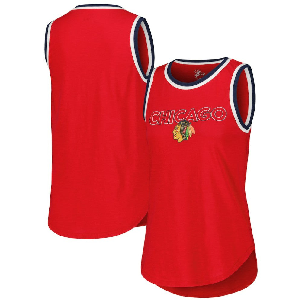 Chicago Blackhawks G-III 4Her by Carl Banks Women's Strategy Tank Top For Sale