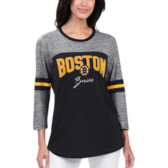 Boston Bruins G-III 4Her by Carl Banks Women's Play The Game 3/4-Sleeve T-Shirt Online