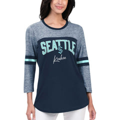 Seattle Kraken G-III 4Her by Carl Banks Women's Play The Game 3/4-Sleeve T-Shirt On Sale