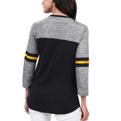 Pittsburgh Penguins G-III 4Her by Carl Banks Women's Play The Game 3/4-Sleeve T-Shirt Outlet