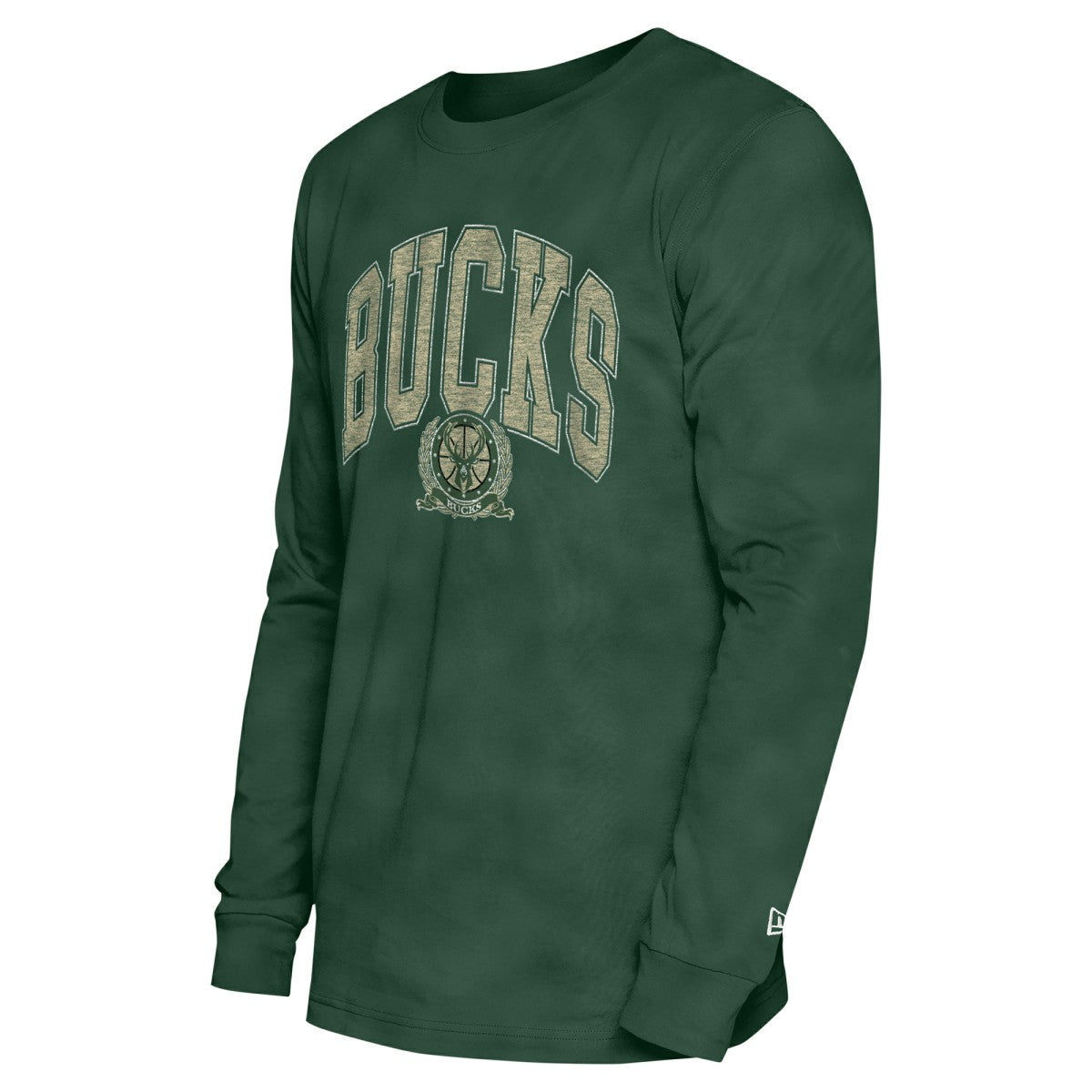 Milwaukee Bucks Unisex Oversized Essentials Enzyme Wash Long Sleeve T-Shirt For Sale
