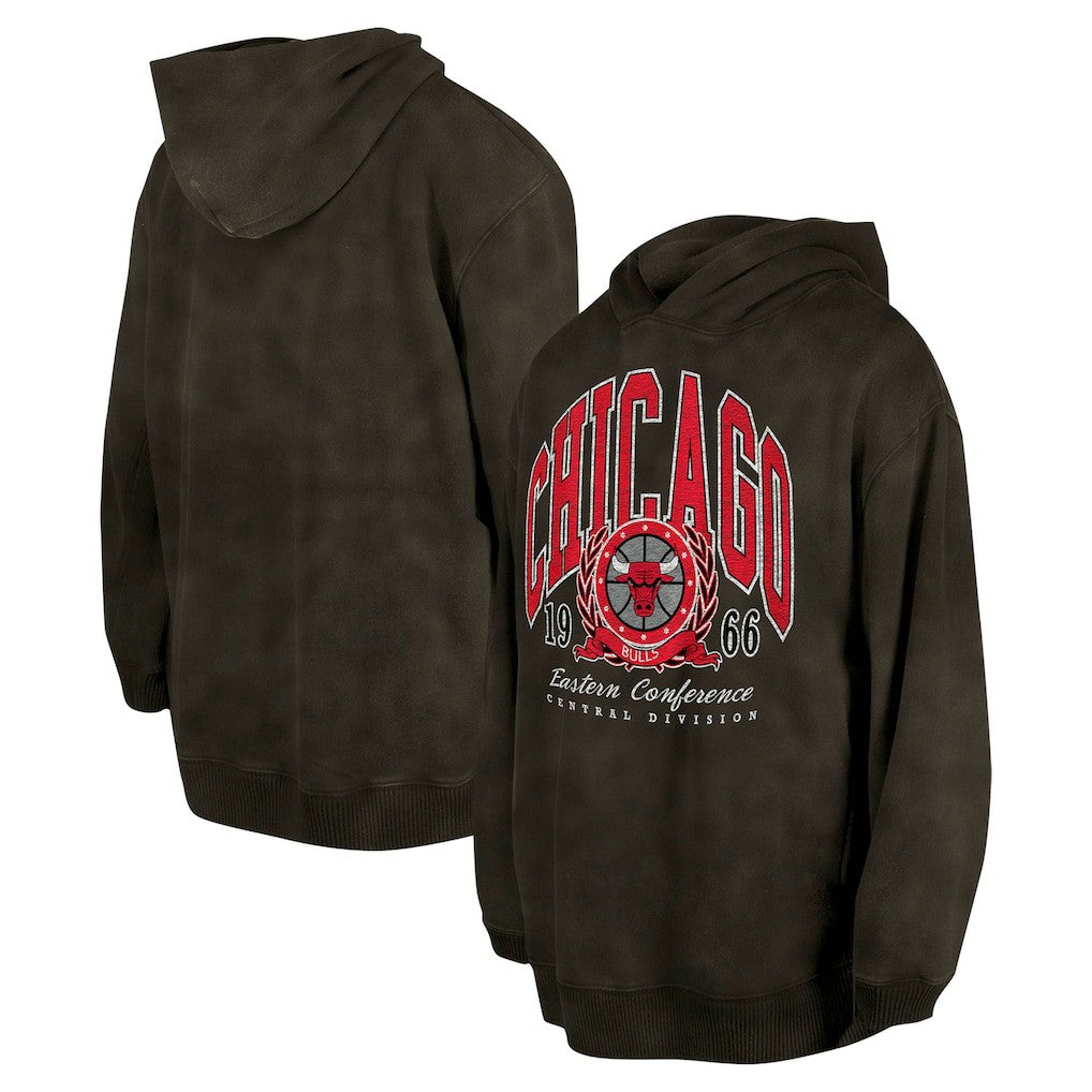 Chicago Bulls Unisex Oversized Essentials Pigment Wash Fleece Pullover Hoodie Online