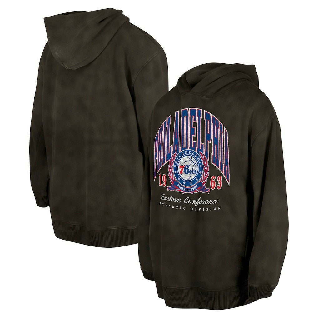 Philadelphia 76ers Unisex Oversized Essentials Pigment Wash Fleece Pullover Hoodie Discount