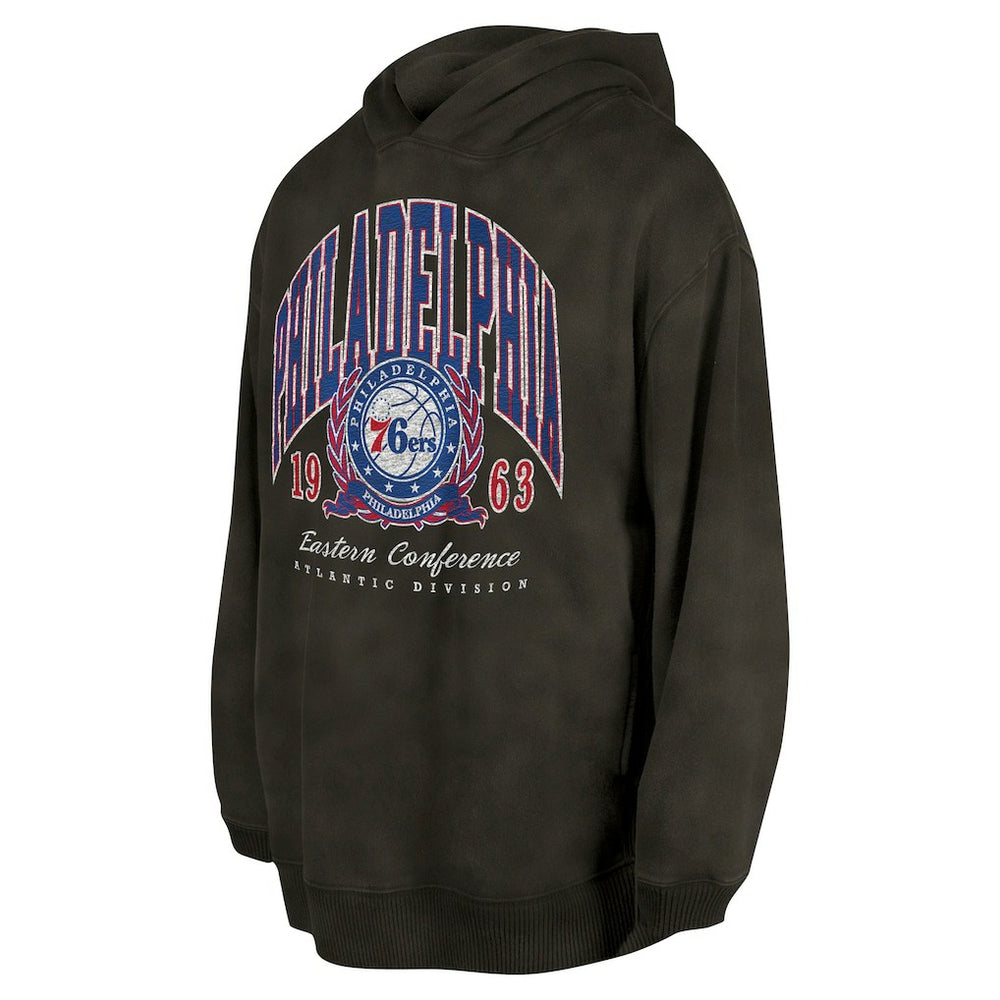 Philadelphia 76ers Unisex Oversized Essentials Pigment Wash Fleece Pullover Hoodie Discount