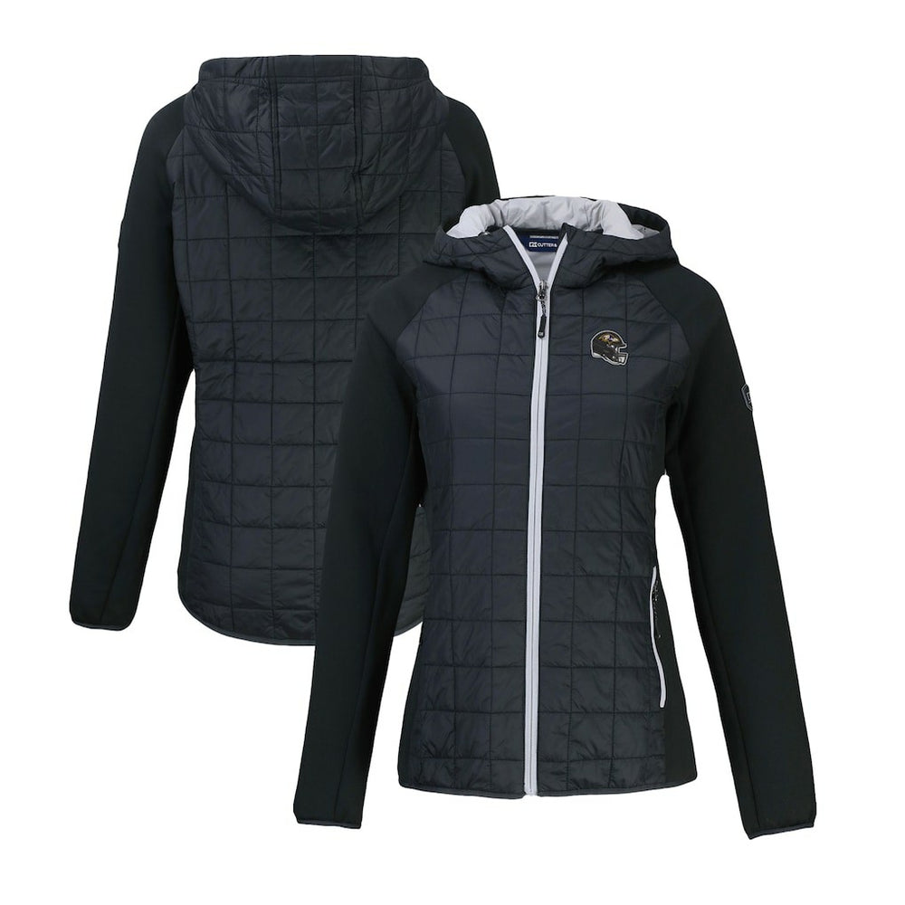 Baltimore Ravens  Cutter & Buck Women's Helmet Logo Rainier Primaloft Eco Full-Zip Hybrid Jacket
