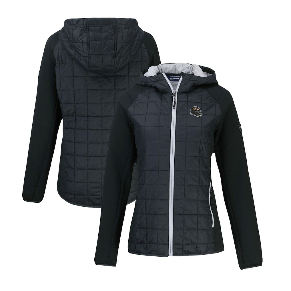 Baltimore Ravens  Cutter & Buck Women's Helmet Logo Rainier Primaloft Eco Full-Zip Hybrid Jacket