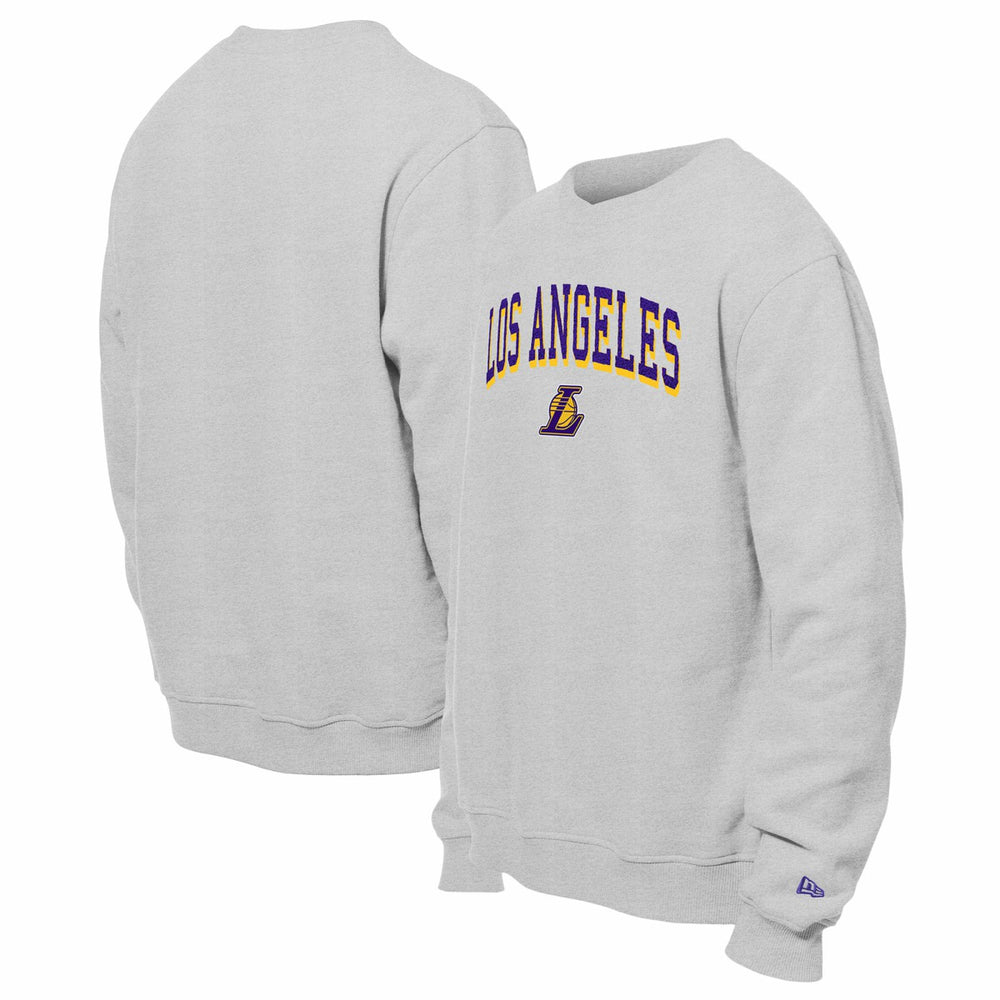 Los Angeles Lakers Chenille Cross Over Pullover Sweatshirt New