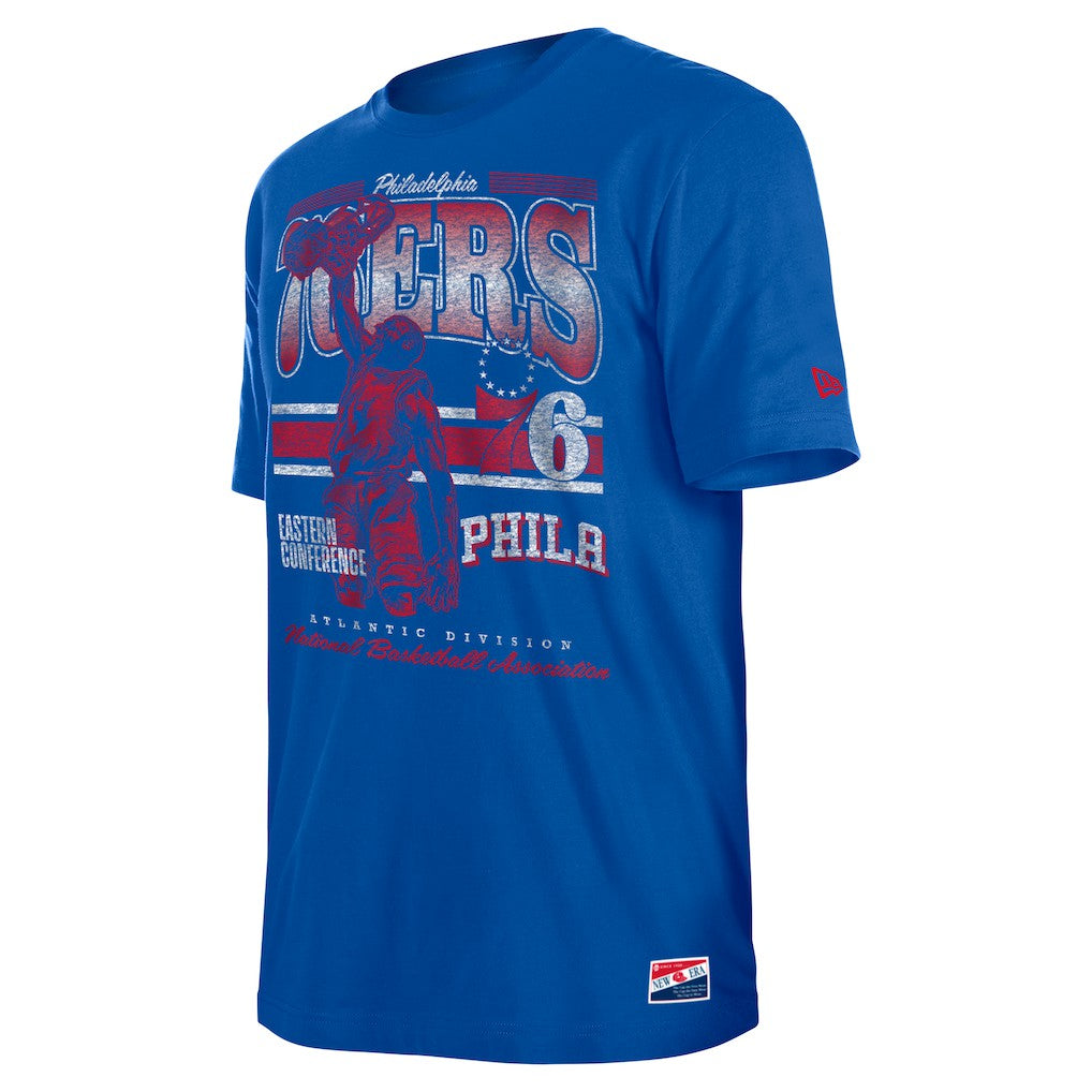 Philadelphia 76ers Enzyme Wash Oversized T-Shirt New