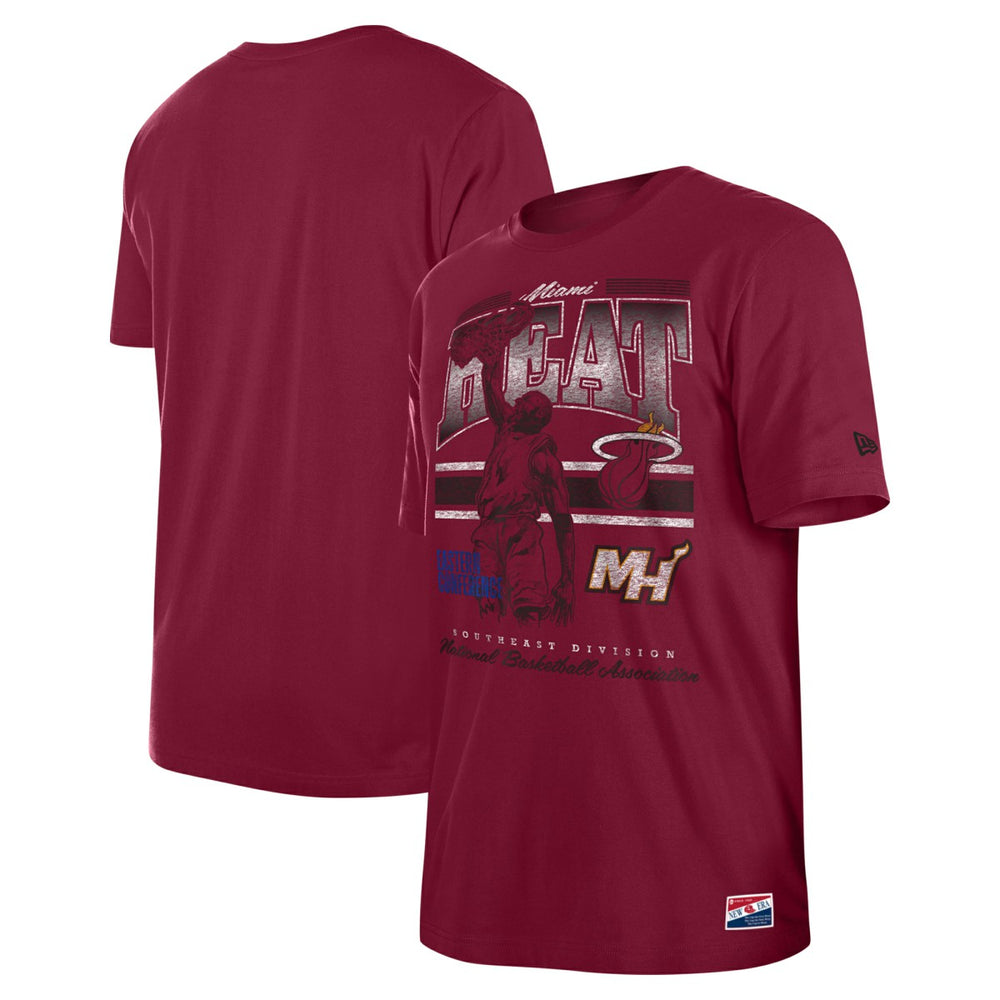 Miami Heat Enzyme Wash Oversized T-Shirt New