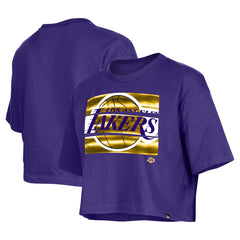 Los Angeles Lakers Women's Oversized Boxy Crop T-Shirt Discount