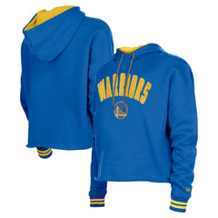 Golden State Warriors Women's Boxy Raw Edge Pullover Hoodie sale Online