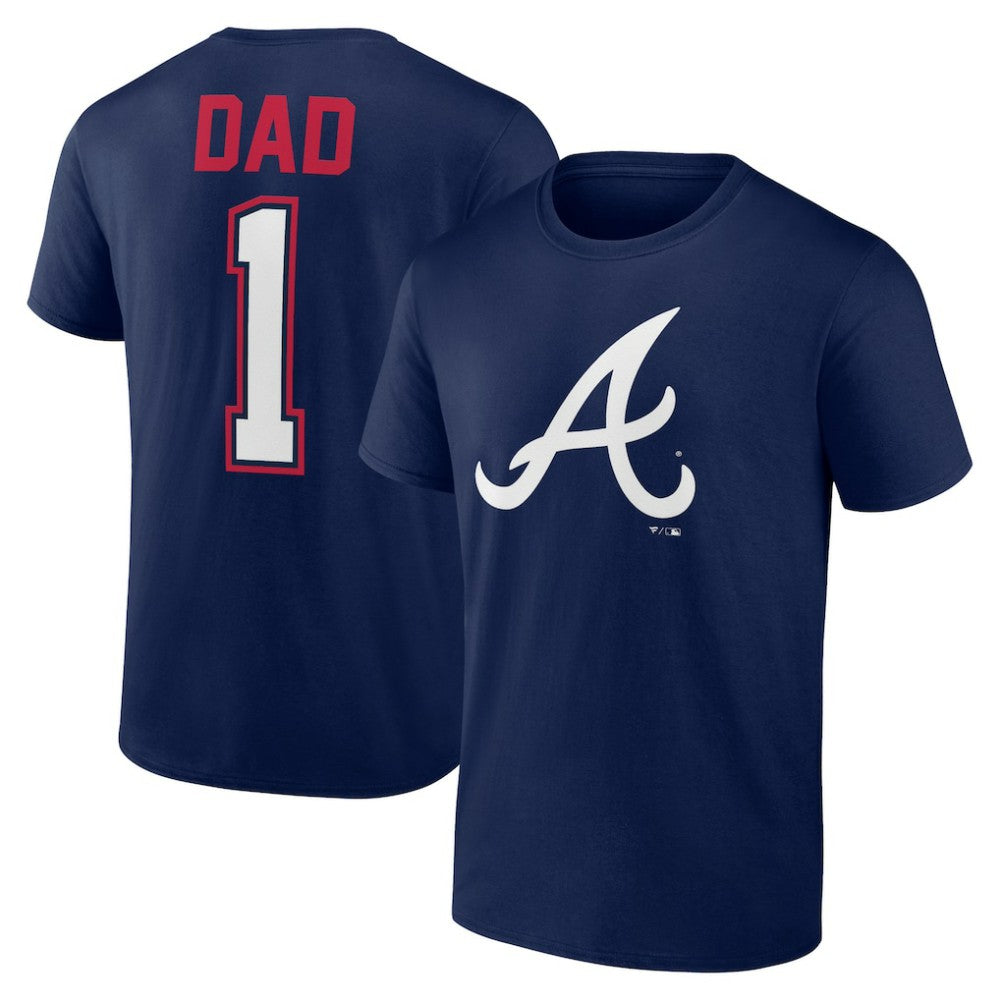 Atlanta Braves Father's Day #1 Dad T-Shirt | MLB On Sale