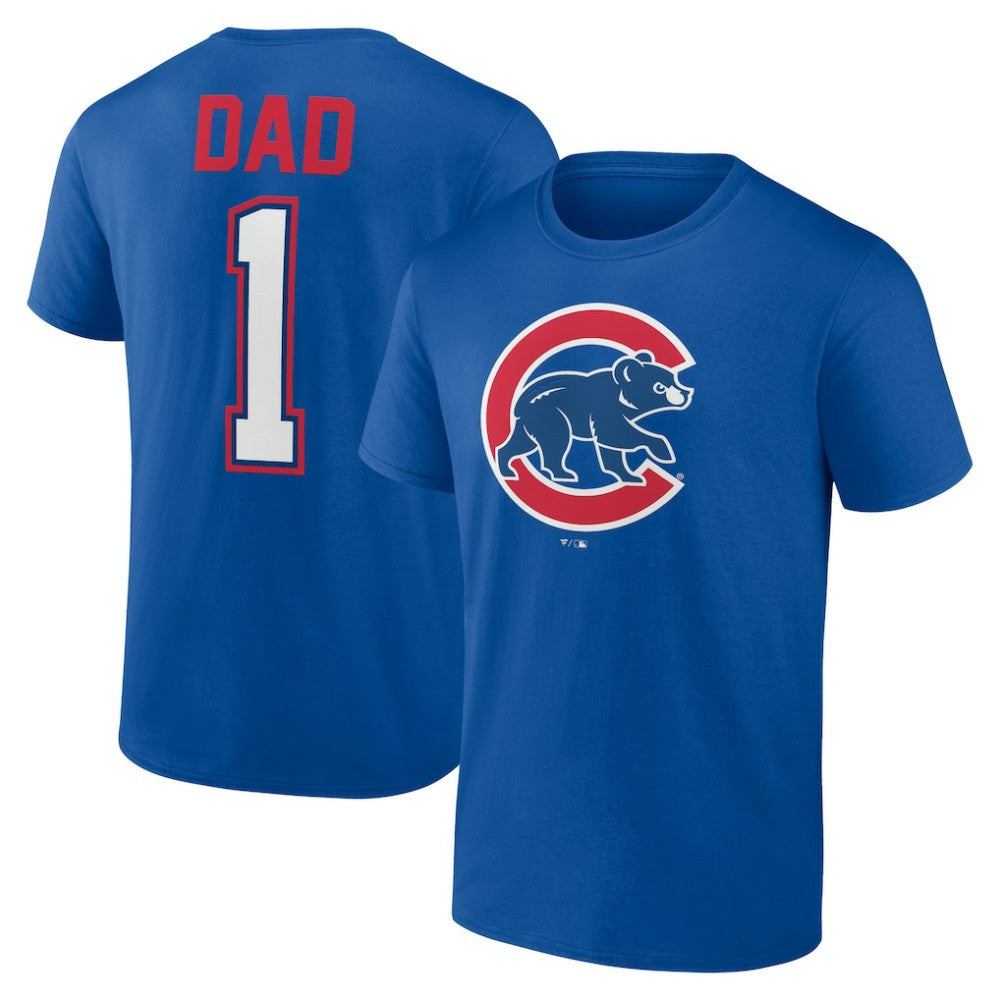 Chicago Cubs Father's Day #1 Dad T-Shirt | MLB Outlet