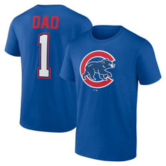 Chicago Cubs Father's Day #1 Dad T-Shirt | MLB Outlet