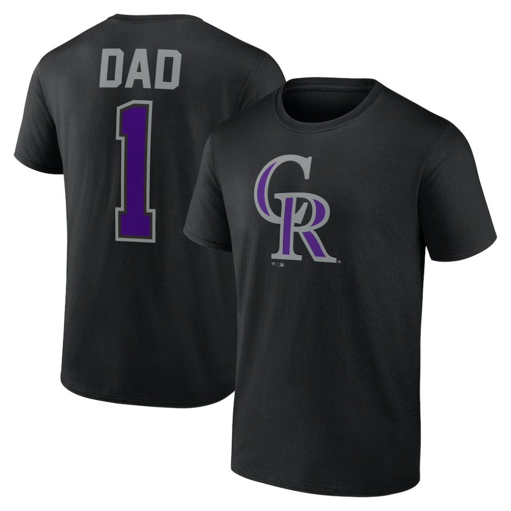 Colorado Rockies Father's Day #1 Dad T-Shirt | MLB Discount