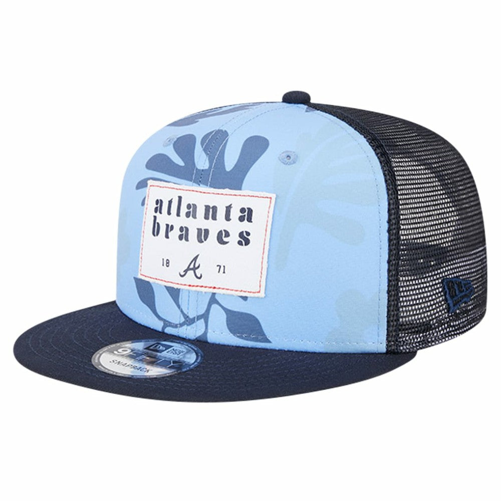 Atlanta Braves New Era Bikini Bottom Trucker 9FIFTY Snapback Hat | MLB Online