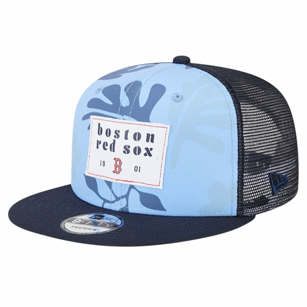 Boston Red Sox New Era Bikini Bottom Trucker 9FIFTY Snapback Hat | MLB New