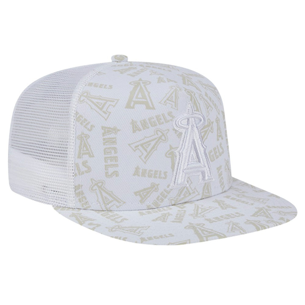 Los Angeles Angels New Era Logo Dunes A-Frame Trucker 9FIFTY Snapback Hat | MLB New